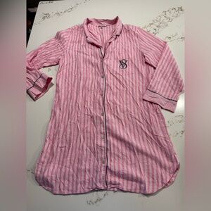 Victoria's Secret Pink Striped Nightgown
